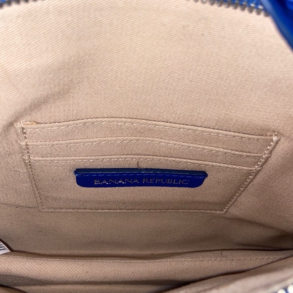 Banana Republic Electric Blue Leather Clutch - Picture 4 of 5